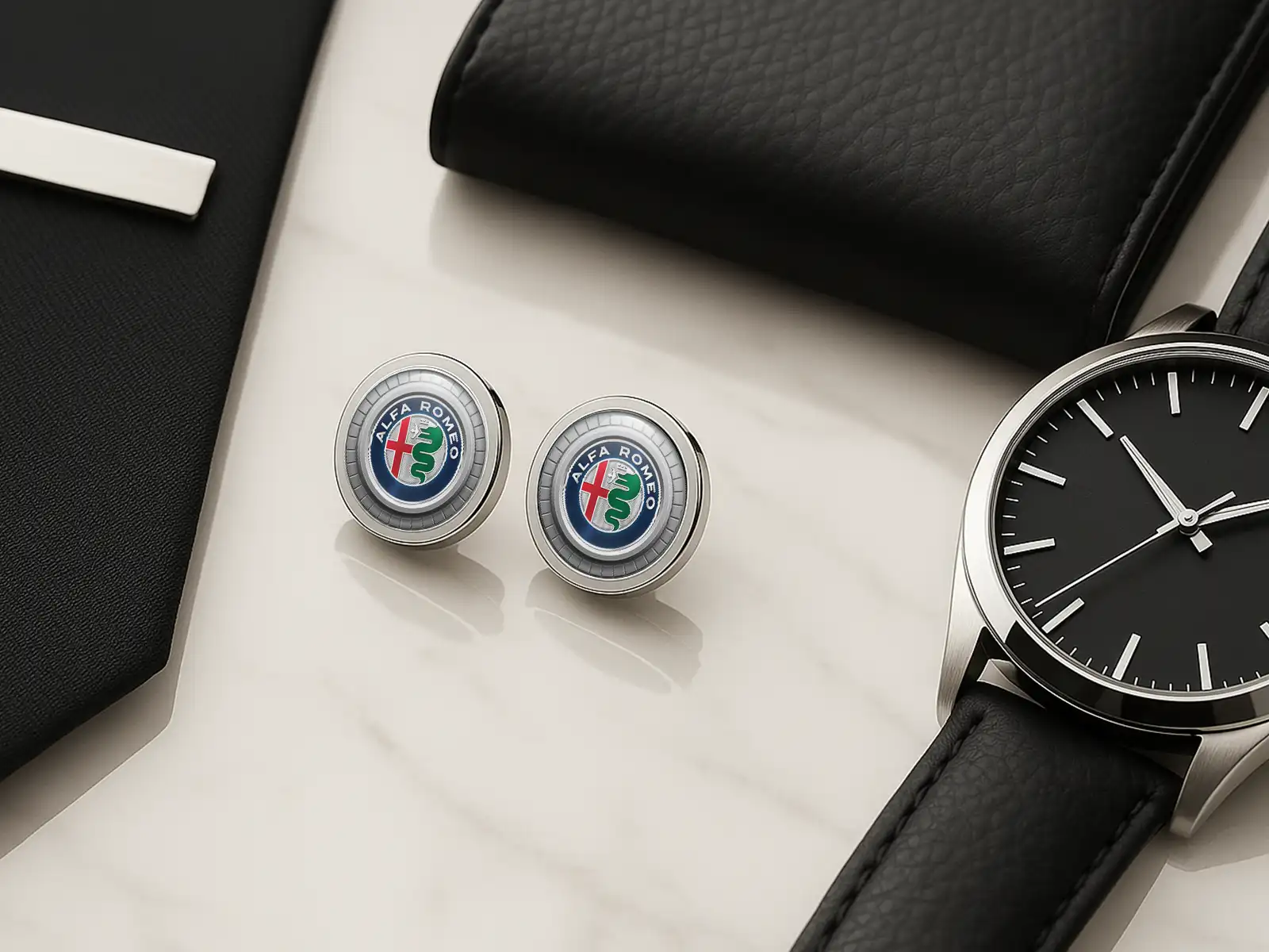 Alfa Romeo Gemelos Formales Moda Hombre Estilo Universal